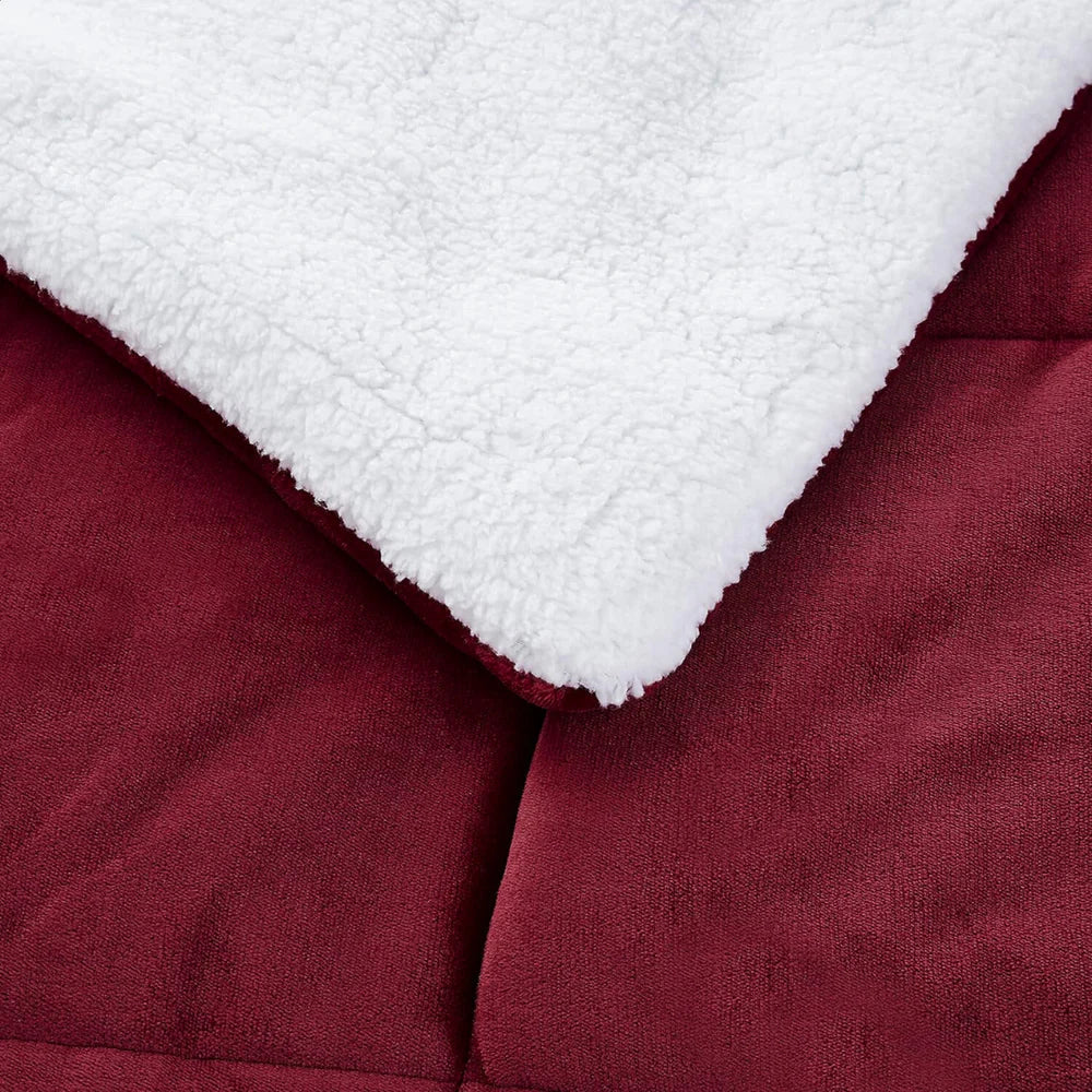 Reversible Teddy Bear Sherpa Fleece Quilt