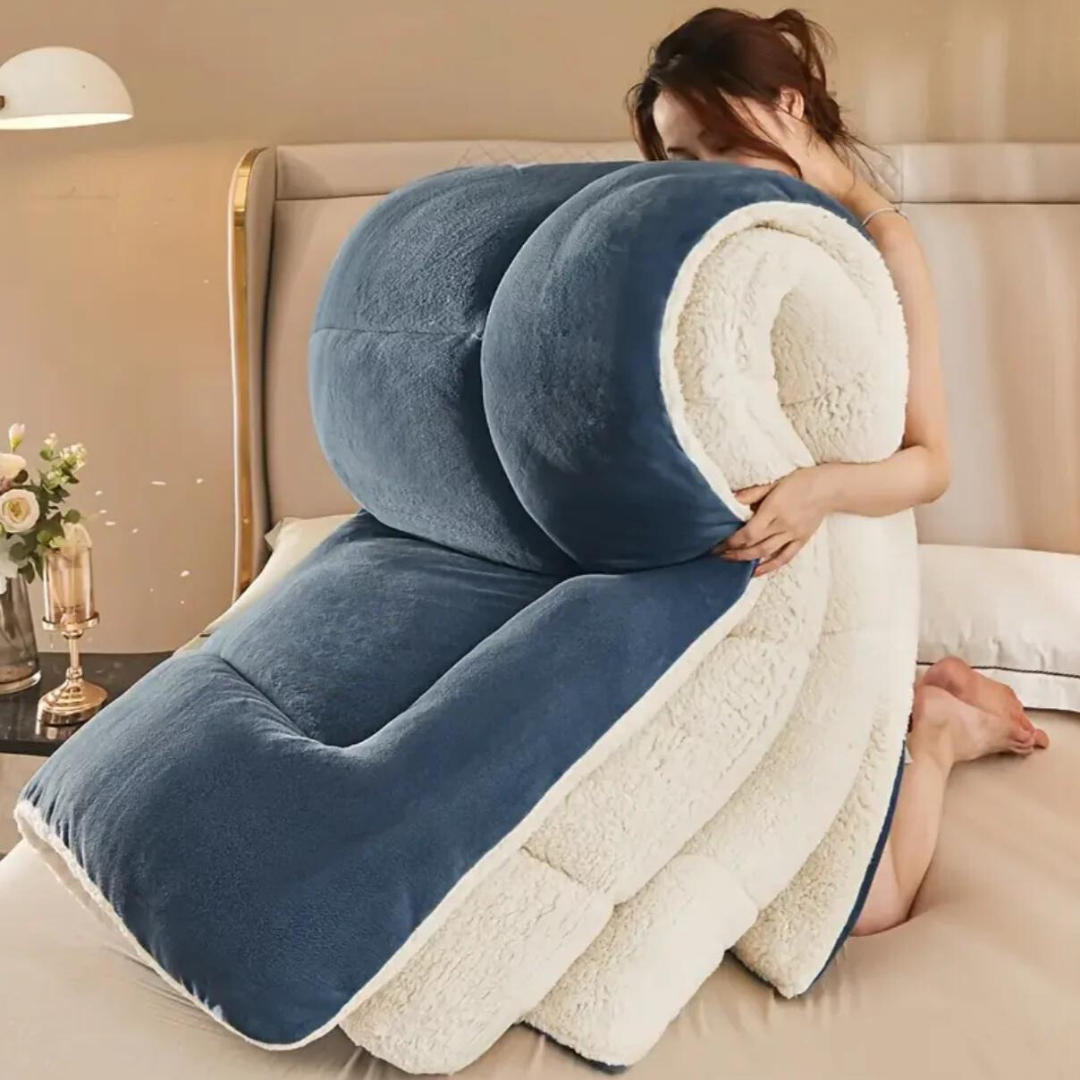 Reversible Teddy Bear Sherpa Fleece Quilt