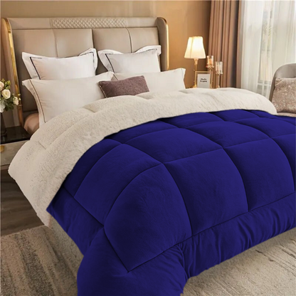 Reversible Teddy Bear Sherpa Fleece Quilt