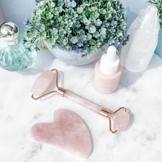 GlowUp Jade Roller & Gua Sha Set